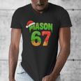 Mason 67 Christmas Ice Cream Drip Meme Six Seven Baseball Men's V-Neck T-Shirt Mason 67 Christmas Ice Cream Drip Meme Six Seven Baseball Men's V-Neck T-Shirt