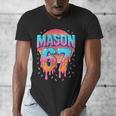 Mason 67 Costume Ice Cream Baseball Drip 6 7 Meme Six Seven Men's V-Neck T-Shirt Mason 67 Costume Ice Cream Baseball Drip 6 7 Meme Six Seven Men's V-Neck T-Shirt