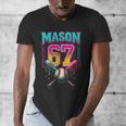 Mason 67 Ice Cream Drip Baseball Ice Cream Drip Men's V-Neck T-Shirt Mason 67 Ice Cream Drip Baseball Ice Cream Drip Men's V-Neck T-Shirt