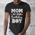 Mom Of The Birthday Boy Baseball Bday Family Men's V-Neck T-Shirt Mom Of The Birthday Boy Baseball Bday Family Men's V-Neck T-Shirt