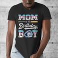 Mom Of The Birthday Boy Baseball Ice Cream Drip Matching Men's V-Neck T-Shirt Mom Of The Birthday Boy Baseball Ice Cream Drip Matching Men's V-Neck T-Shirt
