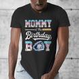 Mommy Of The Birthday Boy Baseball Ice Cream Drip Matching Men's V-Neck T-Shirt