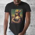Mona Lisa Baseball Trending Aesthetic Streetwear Men's V-Neck T-Shirt