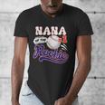 Nana Rookie Of Year 1st Birthday Baseball Theme Matching Men's V-Neck T-Shirt