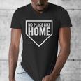 No Place Like Home Baseball Home Plate Men's V-Neck T-Shirt No Place Like Home Baseball Home Plate Men's V-Neck T-Shirt