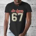 Number 67 Meme Six Seven Baseball Style Kids Boy Teen Men's V-Neck T-Shirt Number 67 Meme Six Seven Baseball Style Kids Boy Teen Men's V-Neck T-Shirt