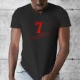 Number 7 Years Baseball 7TH Birthday Men's V-Neck T-Shirt