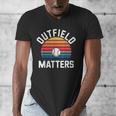 Outfield Matters Baseball Outfielder Athlete Sports Men's V-Neck T-Shirt