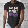 Pop Pop Rookie Of Year 1st Birthday Baseball Theme Matching Men's V-Neck T-Shirt Pop Pop Rookie Of Year 1st Birthday Baseball Theme Matching Men's V-Neck T-Shirt