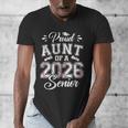 Proud Aunt Of A 2026 Senior Baseball Graduate Men's V-Neck T-Shirt Proud Aunt Of A 2026 Senior Baseball Graduate Men's V-Neck T-Shirt
