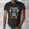 Proud Mom Baseball Player Number 81 Ice Cream Drip Men's V-Neck T-Shirt Proud Mom Baseball Player Number 81 Ice Cream Drip Men's V-Neck T-Shirt
