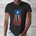Puerto Rican Baseball Bats Puerto Rico Flag Pride BéIsbol Men's V-Neck T-Shirt Puerto Rican Baseball Bats Puerto Rico Flag Pride BéIsbol Men's V-Neck T-Shirt