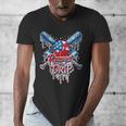 Respect The Drip Baseball American Flag Ice Cream Drip Youth Men's V-Neck T-Shirt Respect The Drip Baseball American Flag Ice Cream Drip Youth Men's V-Neck T-Shirt