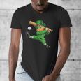 Retro Leprechaun Baseball St Patricks Day Sport Men Boy Kids Men's V-Neck T-Shirt Retro Leprechaun Baseball St Patricks Day Sport Men Boy Kids Men's V-Neck T-Shirt