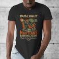 Retro Minor League Maple Valley Martians Baseball Club Men's V-Neck T-Shirt Retro Minor League Maple Valley Martians Baseball Club Men's V-Neck T-Shirt
