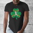 Retro Shamrock Baseball St Patricks Day Men Women Boys Girls Men's V-Neck T-Shirt