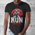 Run I Dare You Baseball Ball Player Catcher Coach Tee Men's V-Neck T-Shirt Run I Dare You Baseball Ball Player Catcher Coach Tee Men's V-Neck T-Shirt