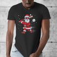 Santa Baseball Christmas Pajamas Xmas Men Kids Boys Men's V-Neck T-Shirt Santa Baseball Christmas Pajamas Xmas Men Kids Boys Men's V-Neck T-Shirt