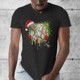 Santa Sports Ice Baseball Christmas Xmas Pajama Kid Men Boys Men's V-Neck T-Shirt Santa Sports Ice Baseball Christmas Xmas Pajama Kid Men Boys Men's V-Neck T-Shirt