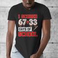I Scored 6733 100th Days Of School Baseball Six Seven Meme Men's V-Neck T-Shirt I Scored 6733 100th Days Of School Baseball Six Seven Meme Men's V-Neck T-Shirt