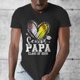 Senior Papa Class Of 2026 Baseball Softball Graduation Heart Men's V-Neck T-Shirt Senior Papa Class Of 2026 Baseball Softball Graduation Heart Men's V-Neck T-Shirt