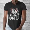 Senior Sister Class Of 2026 Baseball Graduation Heart Men's V-Neck T-Shirt Senior Sister Class Of 2026 Baseball Graduation Heart Men's V-Neck T-Shirt