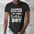 Sister Of The Birthday Boy Baseball Bday Family Men's V-Neck T-Shirt Sister Of The Birthday Boy Baseball Bday Family Men's V-Neck T-Shirt