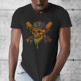 Six Seven 6 7 Baseball Skull Drip Halloween Horror Sports Men's V-Neck T-Shirt Six Seven 6 7 Baseball Skull Drip Halloween Horror Sports Men's V-Neck T-Shirt
