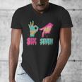 Six Seven 67 Meme Ice Cream Drip Baseball For Boy Kids Men's V-Neck T-Shirt Six Seven 67 Meme Ice Cream Drip Baseball For Boy Kids Men's V-Neck T-Shirt
