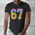 Six Seven Baseball Drip Men's V-Neck T-Shirt