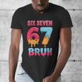 Six Seven Bruh 67 Ice Cream Drip Baseball For Men Women Kids Men's V-Neck T-Shirt Six Seven Bruh 67 Ice Cream Drip Baseball For Men Women Kids Men's V-Neck T-Shirt