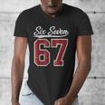 Six Seven Meme Boys Girls Kids 67 Baseball Jersey Men's V-Neck T-Shirt Six Seven Meme Boys Girls Kids 67 Baseball Jersey Men's V-Neck T-Shirt