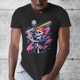 Skeleton Baseball Drip Boy Youth Dripping Baseball Halloween Men's V-Neck T-Shirt Skeleton Baseball Drip Boy Youth Dripping Baseball Halloween Men's V-Neck T-Shirt