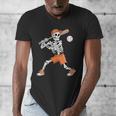 Skeleton Batting Baseball Halloween Men's V-Neck T-Shirt Skeleton Batting Baseball Halloween Men's V-Neck T-Shirt