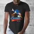 Sonic The Hedgehog Sonic Baseball Est 1991 Men's V-Neck T-Shirt