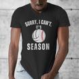 Sorry I Can't It's Volleyball Baseball Season Mom Of Both Men's V-Neck T-Shirt Sorry I Can't It's Volleyball Baseball Season Mom Of Both Men's V-Neck T-Shirt