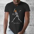 Spooky Season Skeleton Baseball Player Halloween Batter Men's V-Neck T-Shirt Spooky Season Skeleton Baseball Player Halloween Batter Men's V-Neck T-Shirt