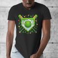 St Patrick Day Baseball Drip Ice Cream Boys Men Men's V-Neck T-Shirt St Patrick Day Baseball Drip Ice Cream Boys Men Men's V-Neck T-Shirt