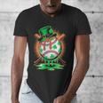 St Patrick Day Baseball Drip Ice Cream Kids Boys Men Men's V-Neck T-Shirt St Patrick Day Baseball Drip Ice Cream Kids Boys Men Men's V-Neck T-Shirt