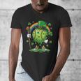 St Patricks Day Baseball Leprechaun Rainbow Green Baseball Men's V-Neck T-Shirt St Patricks Day Baseball Leprechaun Rainbow Green Baseball Men's V-Neck T-Shirt