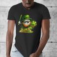 St Patrick’s Day Baseball Shamrock Player Men's V-Neck T-Shirt St Patrick’s Day Baseball Shamrock Player Men's V-Neck T-Shirt