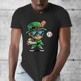 St Patricks Day Leprechaun Baseball Saint Paddys Boys Men Men's V-Neck T-Shirt St Patricks Day Leprechaun Baseball Saint Paddys Boys Men Men's V-Neck T-Shirt