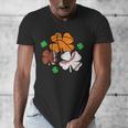 St Patricks Day Shamrock Basketball Baseball Men Boys Kids Men's V-Neck T-Shirt St Patricks Day Shamrock Basketball Baseball Men Boys Kids Men's V-Neck T-Shirt