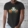 St Patricks Day Shamrock Sports Baseball Basketball Football Men's V-Neck T-Shirt St Patricks Day Shamrock Sports Baseball Basketball Football Men's V-Neck T-Shirt