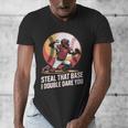 Steal That Base I Double Dare You Baseball Catcher Men's V-Neck T-Shirt Steal That Base I Double Dare You Baseball Catcher Men's V-Neck T-Shirt