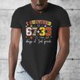 I Survived 6733 Days Of 3rd Grade Baseball Football 100 Day Men's V-Neck T-Shirt I Survived 6733 Days Of 3rd Grade Baseball Football 100 Day Men's V-Neck T-Shirt