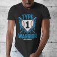 Type 1 Warrior Diabetes Awareness Baseball Enthusiasts Men's V-Neck T-Shirt Type 1 Warrior Diabetes Awareness Baseball Enthusiasts Men's V-Neck T-Shirt