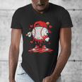 Valentine Baseball Drip Ice Cream Youth Boys Couples Men's V-Neck T-Shirt Valentine Baseball Drip Ice Cream Youth Boys Couples Men's V-Neck T-Shirt