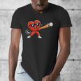 Valentine Baseball Heart Sport Valentines Day Men Boys Kids Men's V-Neck T-Shirt