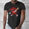 Valentine Baseball Heart Sports Love Valentines Day Boys Men's V-Neck T-Shirt Valentine Baseball Heart Sports Love Valentines Day Boys Men's V-Neck T-Shirt